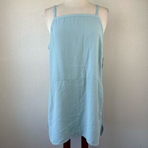NWT Valette Light Blue Tank Top Blouse Size L